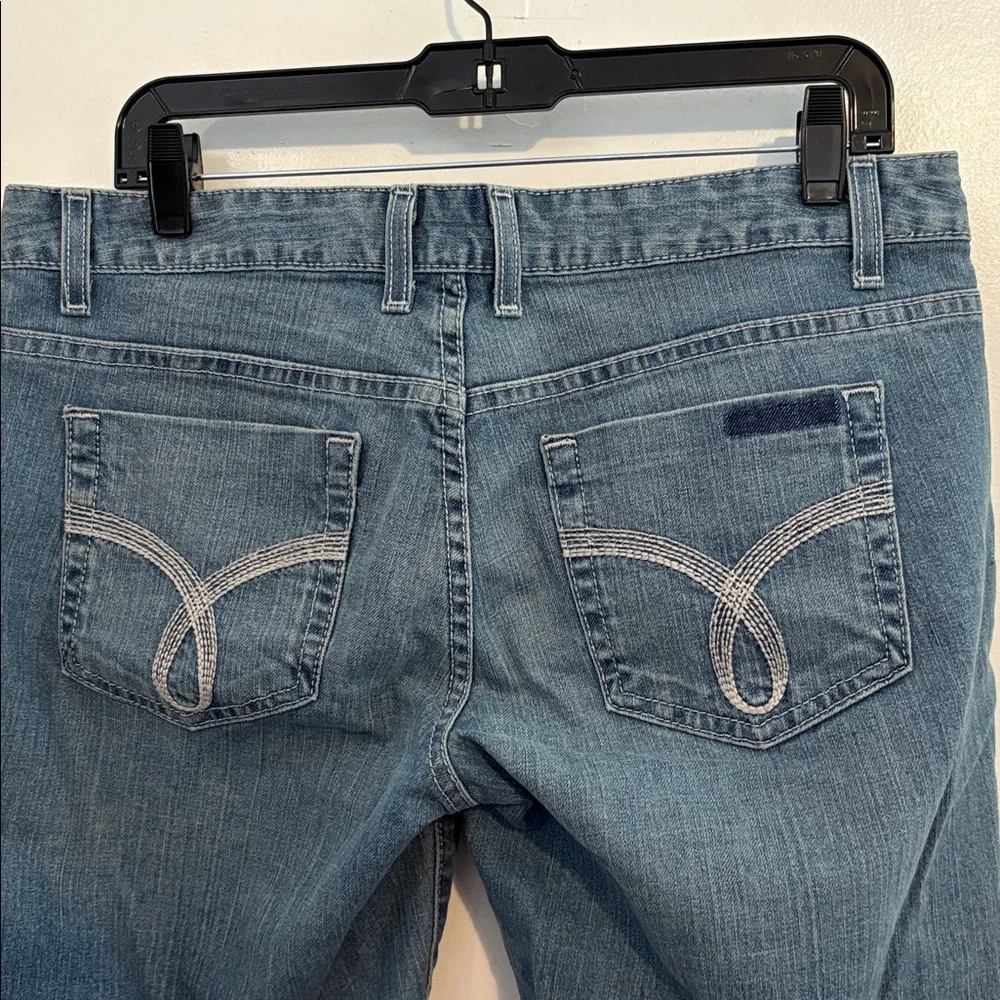 Calvin Klein Light Wash Denim Cuffed Bermuda Shorts 29 / 8